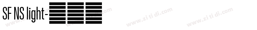 SF NS light字体转换